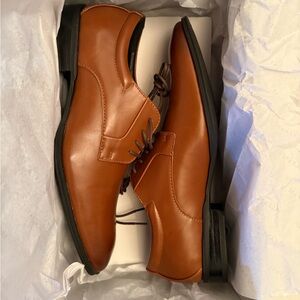 Alfani Tan Leather Oxfords